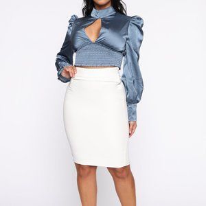 White Pencil Skirt XS BNWT